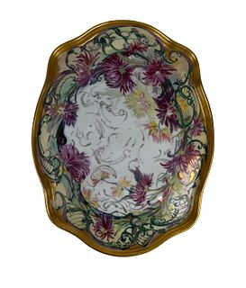 Antique Wm Guerin Limoges Mums Serving Platter
