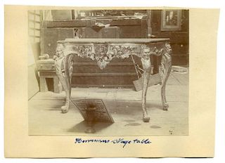 [MagiciansН Tables] Two Photographs of MagiciansН Tables. [New York?], ca. 1890. Possibly photograph