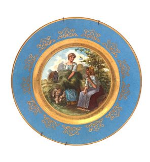 4 Royal Vienna Austrian Porcelain Cabinet Plates