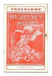 [Programs] Group of St. GeorgeНs Hall and MaskelyneНs Mysteries Programs. Three pieces, including Fe