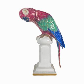 Vintage Scherzer Bavarian Porcelain Bird Sculpture