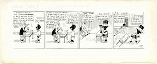 Meier, C.P. (Clarence Paul). Dunninger-Themed Willie Ikindoit Comic Strip. Forest Hills, New York, c