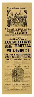 Kraktky Baschik, Anton. Professor Kratky BaschikНs Marvels of Magic. [London], ca. 1870. Handsome le