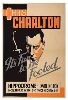 Charlton, Chris. Chris Charlton Says ItНs Fun to be Fooled. [London], ca. 1925. Striking three-color