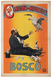 LeRoy, Servais. Comedians de Mephisto Co. Bosco. Hamburg: Adolph Friedlander, 1905. Handsome color l