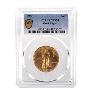 PCGS 1986 US $25 Gold Eagle Coin