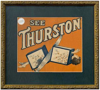 Thurston, Howard. See Thurston. Sawing a Woman in Half. N.p., ca. 1920. Color lithograph lobby card