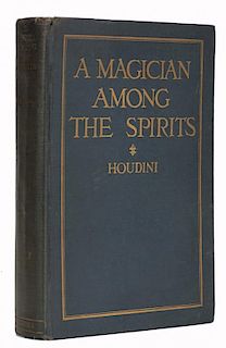 Houdini, Harry. A Magician Among the Spirits [Signed Twice]. New York, 1924. First Edition. Gilt-let