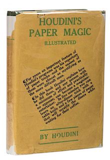 Houdini, Harry. HoudiniНs Paper Magic. New York: Dutton, 1929. Third printing. Green cloth stamped i