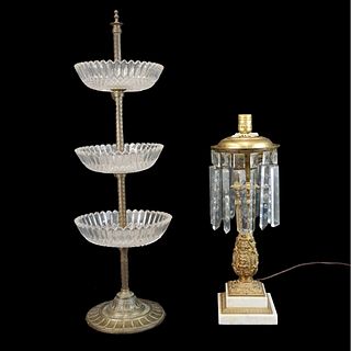 Lamp and 3-Tiered stand