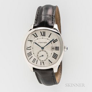 Drive De Cartier Stainless Steel Wristwatch Full Set