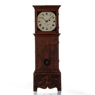 Red-stained Maple Oliver Brackett Dwarf Clock