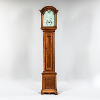 Abraham Edwards "Regulator" Pine Tall Clock