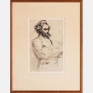 James Abbot McNeil Whistler (1834-1903) C.L. Drovet, Sculptor, 1859, Etching, drypoint,