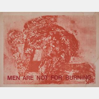 Leon Golub (1922-2004) The Burnt Man, 1961-62, Silkscreen,