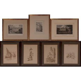 A Group of Seven Decorative Works by Various Artists, 19th/20th Century,