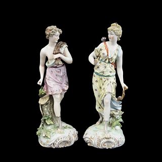 Pair of Meissen Style Figurines