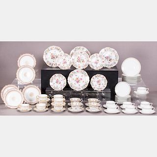 A Miscellaneous Collection of Porcelain Serving Items by Various Makers, 20th Century,