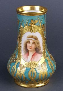 Fine 19th C. Royal Vienna Handpainted Vase