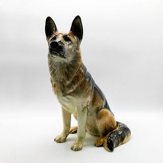 Large Beswick Porcelain German Shepherd Dog Sculpture