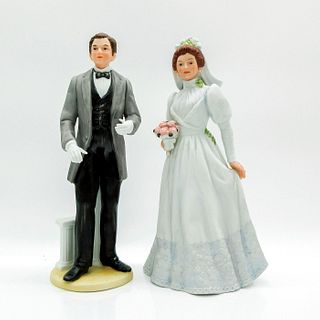 2pc HomCo Figurines, Bride and Groom