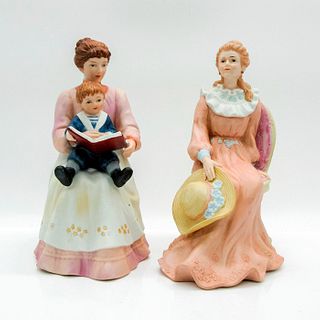 2pc HomCo Figurines, Seated Ladies