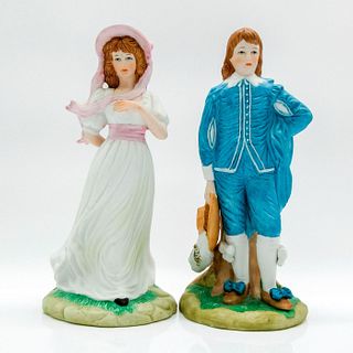 2pc Lefton China Figurines, Boy and Girl 04233