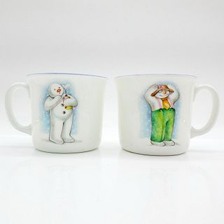 2pc Royal Doulton Mug Cups, Snowman