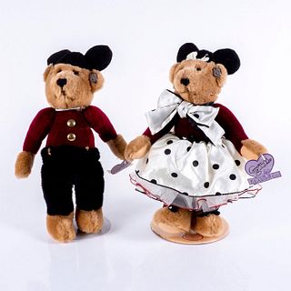 2pc Annette Funicello Collectible Bear Co Disney Teddy Bears