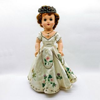 Vintage Doll in Elaborate Dress With Tiara