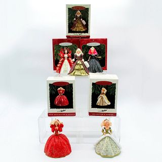 5pc Hallmark Keepsake Barbie Ornaments, Holiday