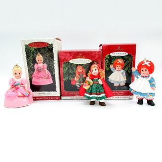 3pc Hallmark Keepsake Ornaments, Dolls