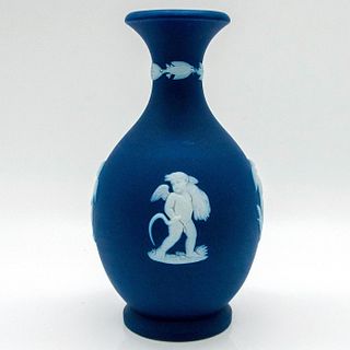 Wedgwood Jasperware Bud Vase, Cupids as Seasons