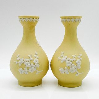 2 Wedgwood Jasperware Bud Vases
