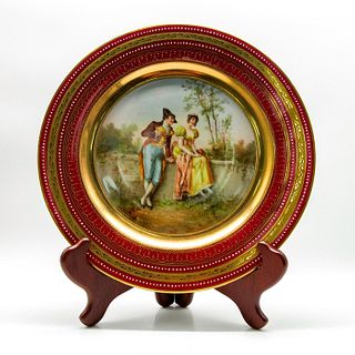Antique Royal Vienna "Confession Of Love" Charger Plate