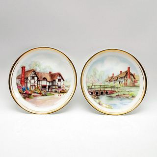 2 Vintage Royal Kent Staffordshire Scenery Plates