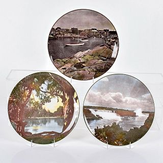 3pc Royal Doulton Photograph Plates, Scenic Views