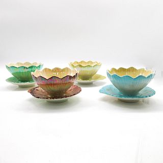 4pc Royal Winton Grimwades Lusterware Bowl w Attached Saucer