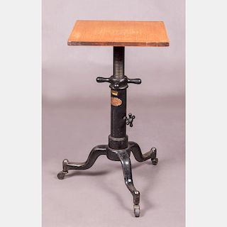 A Satellite Adjustable Table Co. of Grand Rapids, MI, 20th Century,