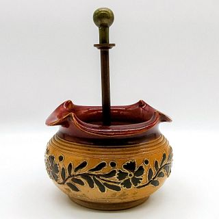 Rare Doulton Lambeth Stoneware Decorative Bowl