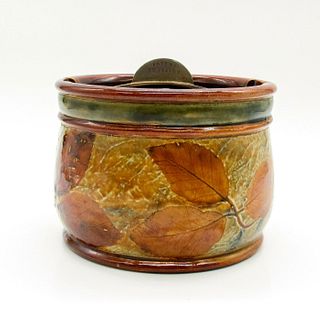 Royal Doulton Stoneware Tobacco Jar, Natural Foliage