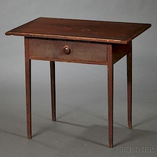 Federal Red-painted Table