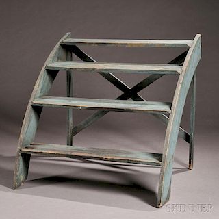 Blue-painted Plant Stand
