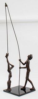 Victor Salmones 'Acrobats' Bronze Sculpture AP