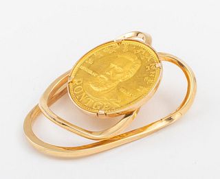 14K Gold Money Clip 20 Gram Gold Coin Bullion