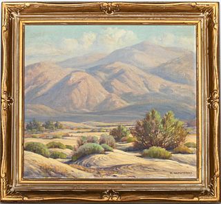 Ralph Hammeras 'Desert Landscape' Oil on Canvas