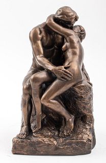 After Auguste Rodin "The Kiss" sculpture