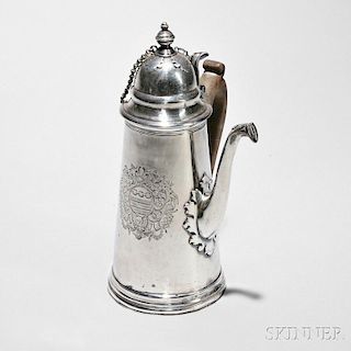 Queen Anne Sterling Silver Chocolate Pot