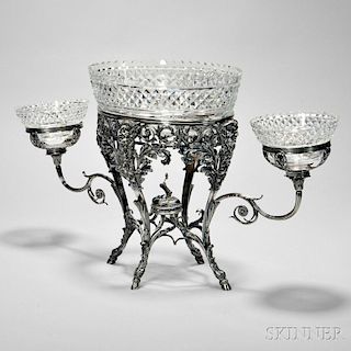 George III Sterling Silver Two-arm Epergne