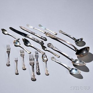 Assembled English Sterling Silver Flatware Service